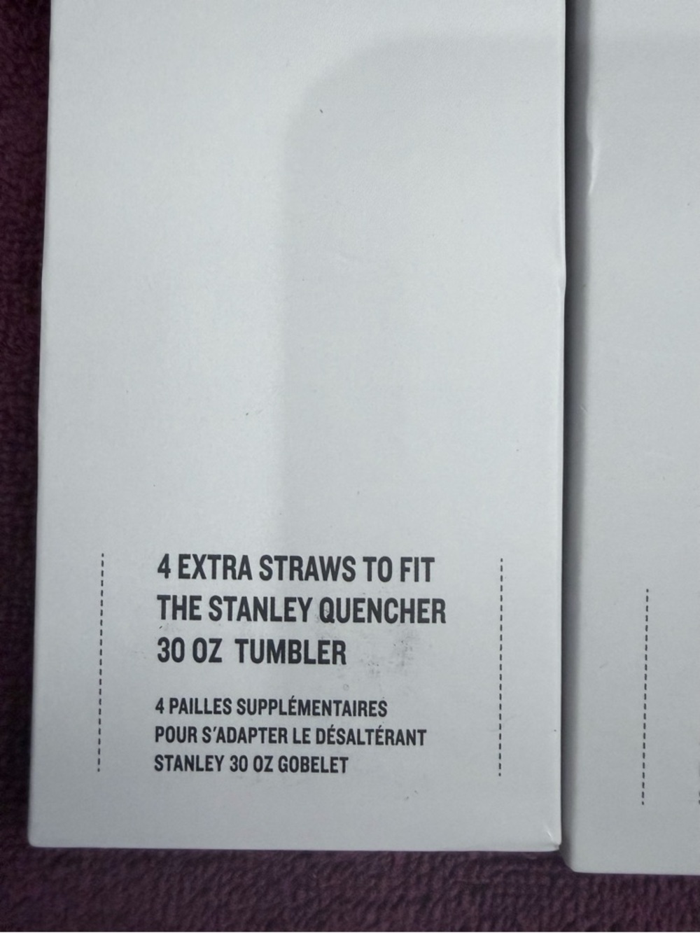 Stanley White Quencher Tumbler Straws - Pack of 8 - Picture 3 of 3